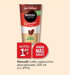 Oferta de Nescafé - Latte Cappuccino Descafeinado por 1,49€ en Consum
