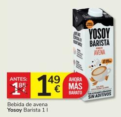 Oferta de Yosoy - Bebida De Avena Barista por 1,49€ en Consum