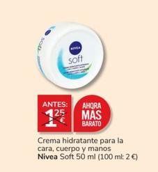 Oferta de Nivea - Crema Hidratante Para La Cara por 1,25€ en Consum
