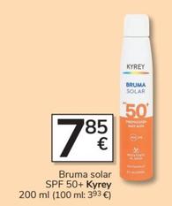 Oferta de Kyrey - Bruma Solar Spf 50+ por 7,85€ en Consum