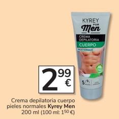 Oferta de Kyrey - Crema Depilatoria Cuerpo Pieles Normales por 2,99€ en Consum