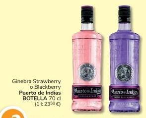 Oferta de Puerto De Indias - Ginebra Strawberry O Blackberry en Consum