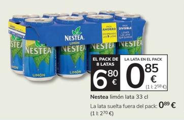 Oferta de Nestea - Limón Lata por 0,85€ en Consum