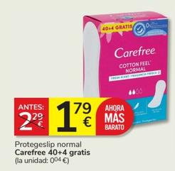 Oferta de Carefree - Protegeslip Normal por 1,79€ en Consum