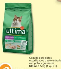 Oferta de Última - Comida Para Gatos Esterilizados Tracto Urinario Con Pollo Y Guisantes en Consum