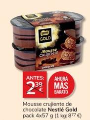 Oferta de Nestlé - Mousse Crujiente De Chocolate por 2€ en Consum