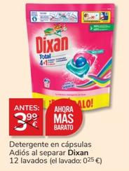 Oferta de Dixan - Detergente En Cápsulas Adiós Al Separar por 3,99€ en Consum