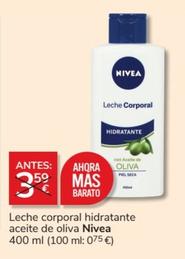 Oferta de Nivea - Leche Corporal Hidratante Aceite De Oliva por 3,59€ en Consum