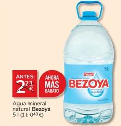 Oferta de Bezoya - Agua Mineral Natural por 2€ en Consum