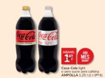 Oferta de Coca-Cola por 1,29€ en Consum
