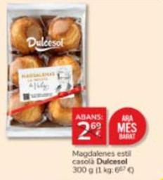 Oferta de Dulcesol - Magdalenes Estil Casolà por 2€ en Consum