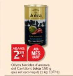 Oferta de Jolca - Olives Farcides D'Anxova Del Cantàbric por 2€ en Consum