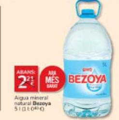 Oferta de Bezoya - Aigua Mineral Natural por 2€ en Consum