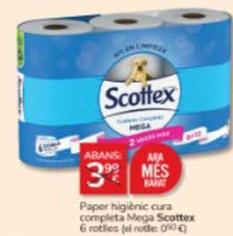 Oferta de Scottex - Paper Higiénic Cura Completa Mega por 3€ en Consum