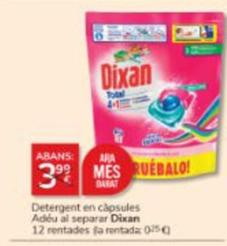 Oferta de Dixan - Detergent En Capsules Adeu Al Separar por 3€ en Consum