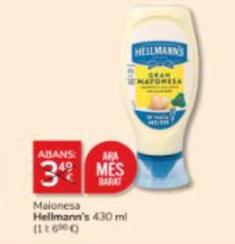 Oferta de Hellmann's - Maionesa por 3€ en Consum