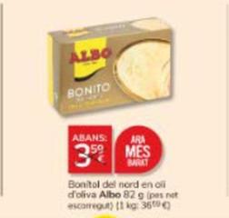 Oferta de Albo - Bonitol Del Nord En Oil D'oliva por 3€ en Consum