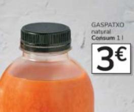 Oferta de Consum - Gaspatxo Natural por 3€ en Consum