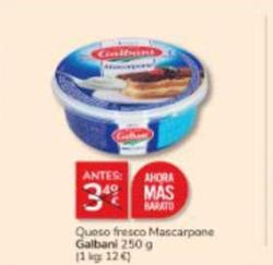 Oferta de Galbani - Queso Fresco Mascarpone por 3€ en Consum