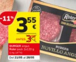 Oferta de Roler - Burger por 3,55€ en Consum