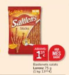 Oferta de Lorenz - Bastonets Salats por 1€ en Consum
