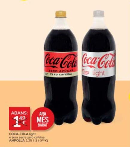 Oferta de Coca-Cola por 1€ en Consum