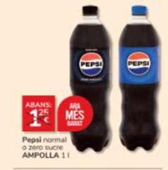 Oferta de Pepsi - Normal O Zero Sucre por 1€ en Consum