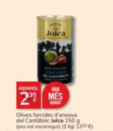 Oferta de Jolca - Olives Farcides D'anxova Del Cantàbric por 2€ en Consum