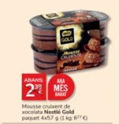 Oferta de Nestlé - Gold Mousse Cruixent De Xocolata por 2€ en Consum
