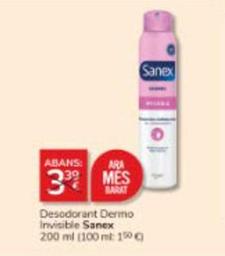 Oferta de Sanex - Desodorant Dermo Invisible por 3€ en Consum