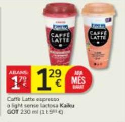Oferta de Kaiku - Caffe Latte Espresso / Light Sense Lactosa por 1,29€ en Consum