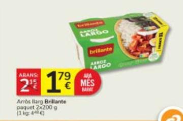 Oferta de Brillante - Arros Llarg por 1,79€ en Consum