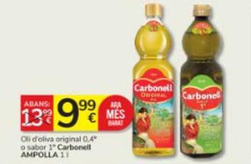 Oferta de Carbonell - Oli D'oliva Original 0.4" O Sabor 1" por 9,99€ en Consum