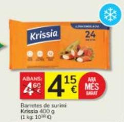 Oferta de Krissia - Barretes De Surimi por 4,15€ en Consum