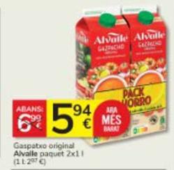 Oferta de Alvalle - Gaspatxo Original por 5,94€ en Consum