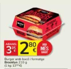 Oferta de Brooklyn - Burger Amb Bacó I Formatge por 2,8€ en Consum