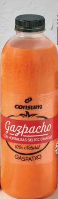 Oferta de Gazpacho por 3€ en Consum