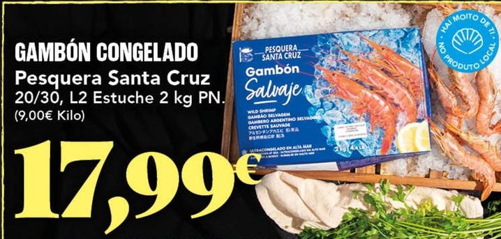 Oferta de Santa Cruz - Gambón Congelado por 17,99€ en Gadis