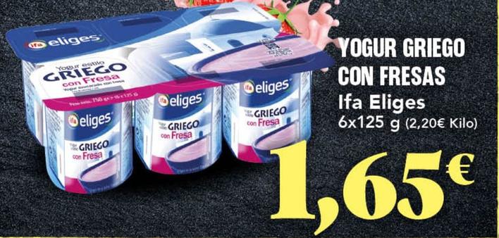 Oferta de Yogur griego por 1,65€ en Gadis