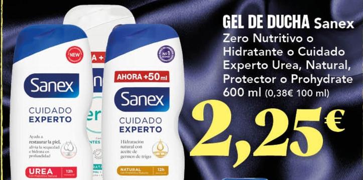 Oferta de Sanex - Gel De Ducha por 2,25€ en Gadis