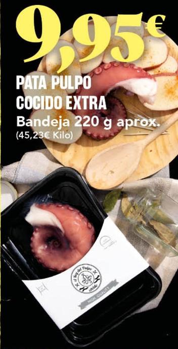 Oferta de Pata Pulpo Cocido Extra por 9,95€ en Gadis
