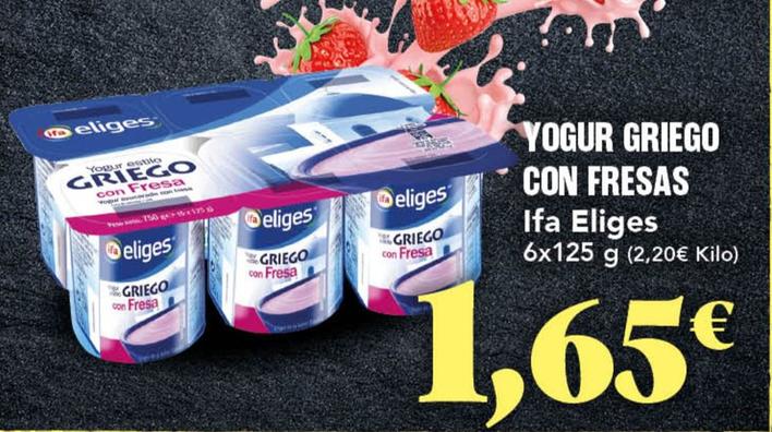 Oferta de Yogur griego por 1,65€ en Gadis