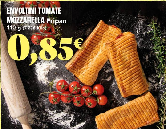 Oferta de Fripan Envoltini Tomate Mozzarella por 0,85€ en Gadis