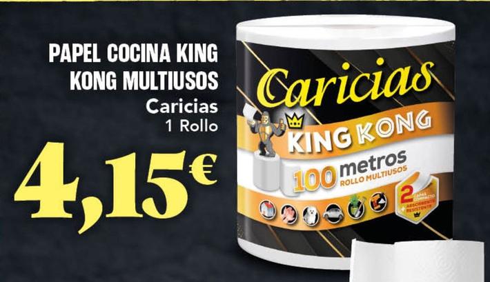 Oferta de Caricias - Papel Cocina King Kong Multiusos por 4,15€ en Gadis