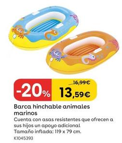 Oferta de Barca Hinchable Animales Marinos por 13,59€ en ToysRus