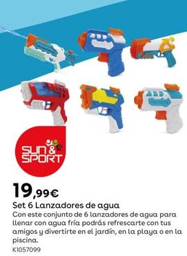 Oferta de Sun & Sport - Set 6 Lanzadores De Agua  por 19,99€ en ToysRus