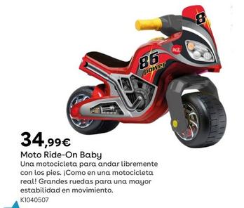 Oferta de Moto Ride-on Baby por 34,99€ en ToysRus