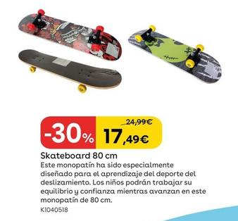 Oferta de Skateboard 80 Cm por 17,49€ en ToysRus