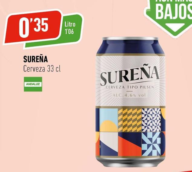 Oferta de Cerveza por 0,35€ en Supermercados Deza