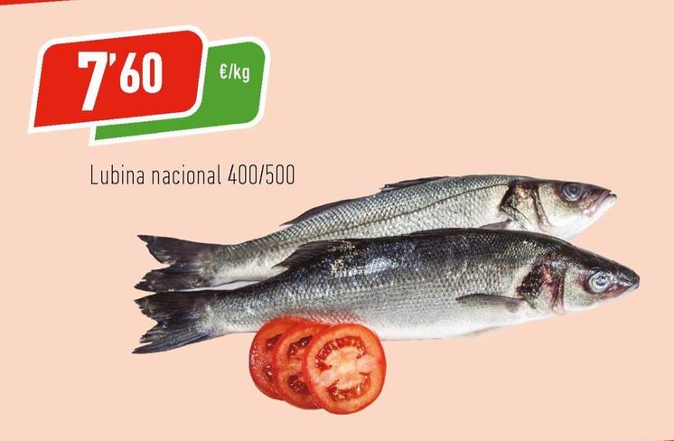Oferta de Lubina Nacional por 7,6€ en Supermercados Deza